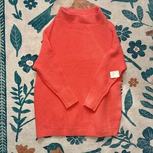 NWT Free People Ottoman Slouchy Tunic Coral